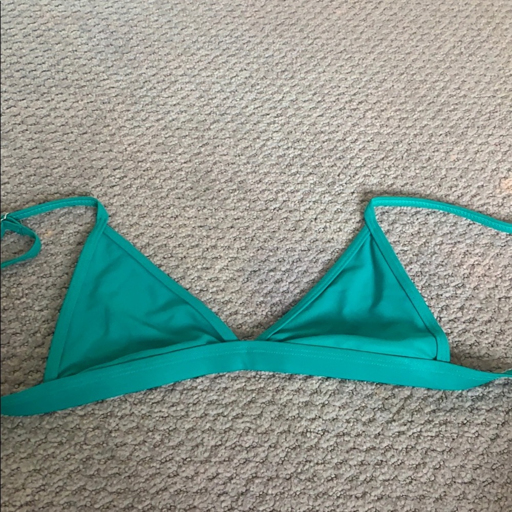 Triangle bikini top green